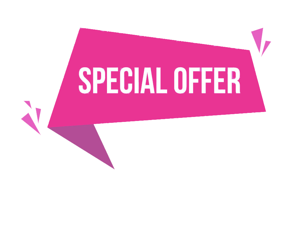 2 pink background price label style special offer vector 16874257 1